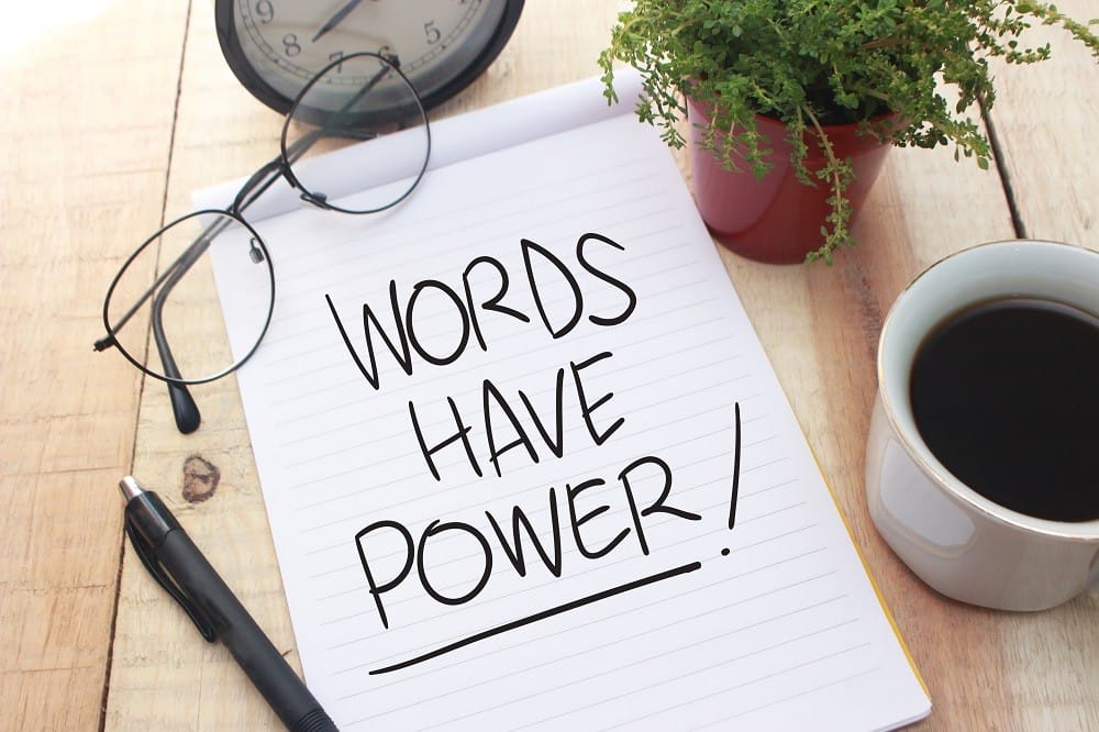 Words Have Power, Motivational Words Quotes Concept